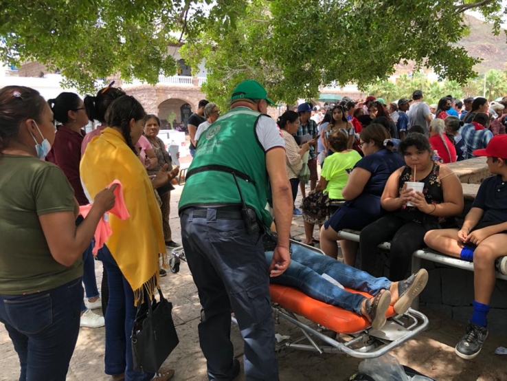 Sufren ‘Morenistas’ efectos del calor