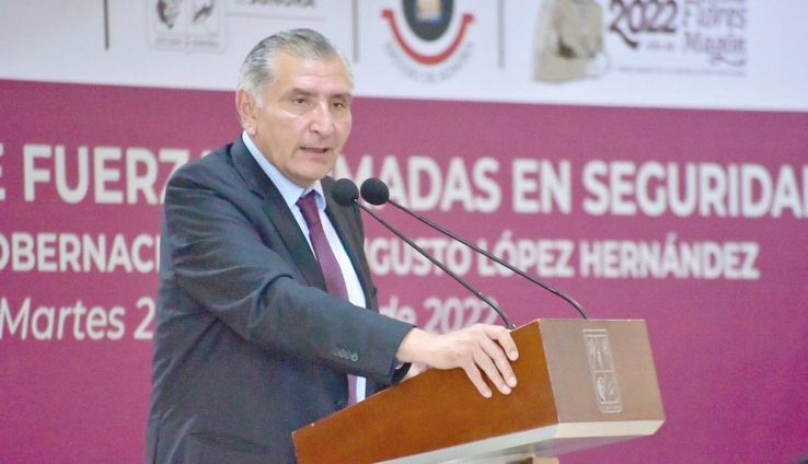 EL SECRETARIO DE GOBERNACIÓN, ADÁN AUGUSTO LÓPEZ  Llama a consolidar la seguridad