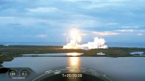 Se observa cohete Falcon 9 de SpaceX