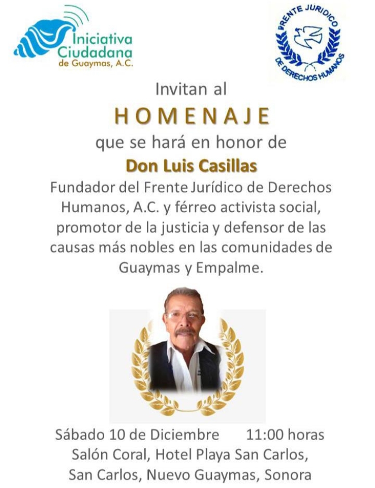 El esfuerzo de Luis Alonso Casillas Romo será reconocido.