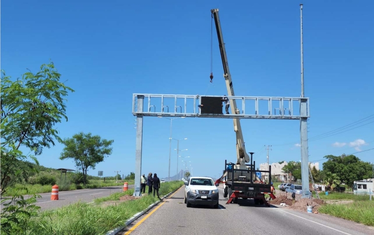 EN SAN CARLOS Comienza instalación del arco de seguridad