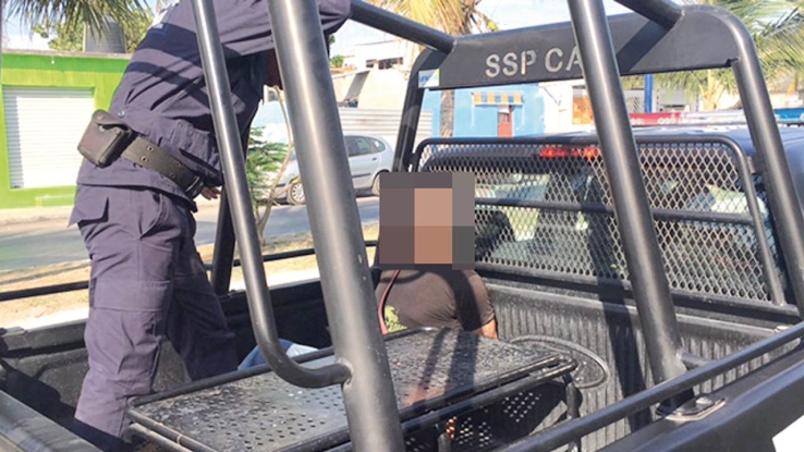 Arrestan a agresivo sujeto