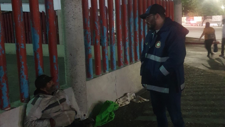 La Coordinación Municipal de Protección Civil Resguardan del frío a personas vulnerables