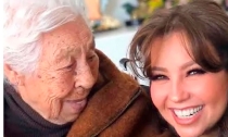 Muere abuelita de Thalía y Laura Zapata, Eva Mange Márquez, a los 104 años