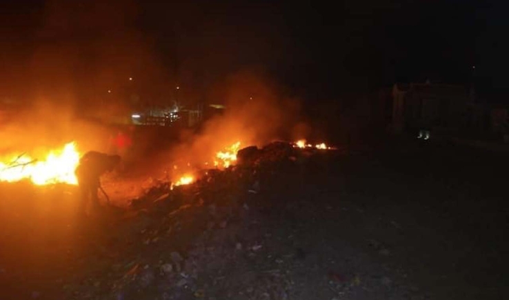 Acuden a incendio forestal