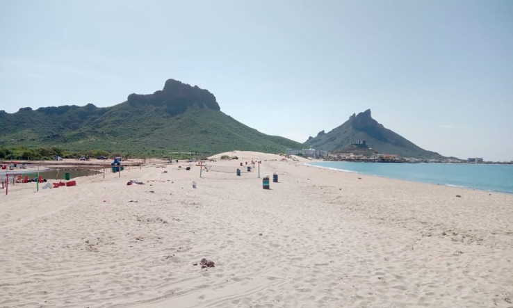 EN BALNEARIO ALGODONES EN SAN CARLOS   Retira Profepa estructuras en la playa