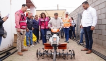 Autoridades estatales. Entregan apoyos en municipios del norte