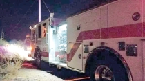 EN LA COLONIA LA CANTERA  Se incendian llantas y basura