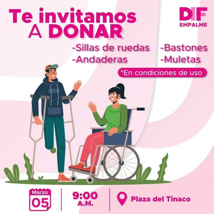 Convoca DIF Empalme a donar sillas de ruedas