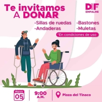 Convoca DIF Empalme a donar sillas de ruedas