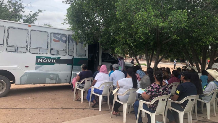 Gran participación de la etnia yaqui en puestos del Registro Civil durante jornada de servicios