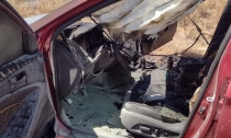 Se incendia vehículo en carretera