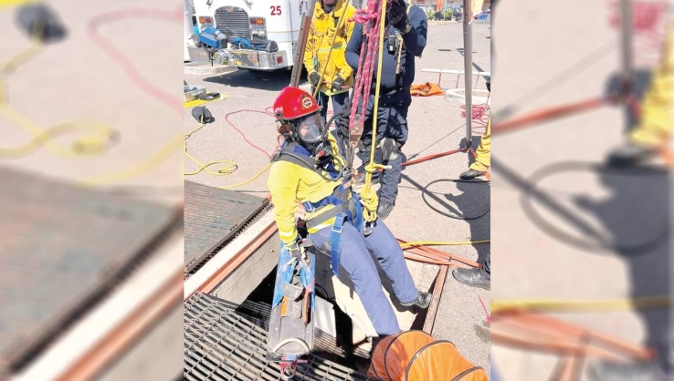 BOMBEROS Se capacitan en rescate de “espacios confinados”