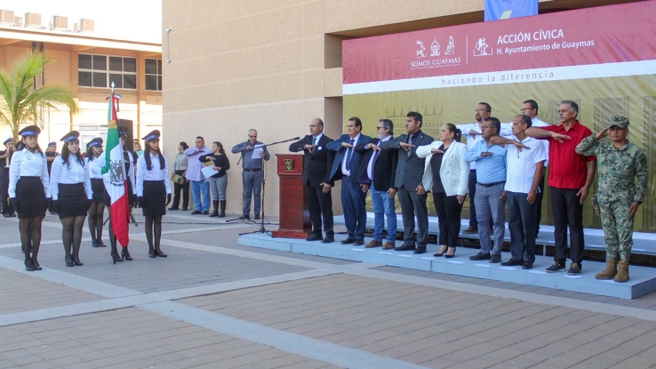 Realizan lunes cívico en Itson
