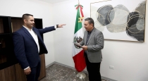 Ante el titular de la SEC Rinde protesta nuevo director de Crédito Educativo