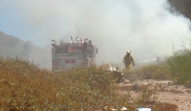 Atienden conato de incendio en Golondrinas