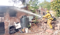 Daños en vivienda tras incendio