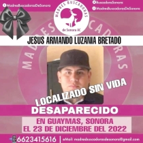Localizan sin vida a jóvenes guaymenses