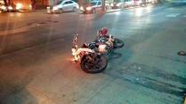 Motociclista participa en accidente
