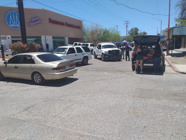 Balean a pareja en el centro de Empalme