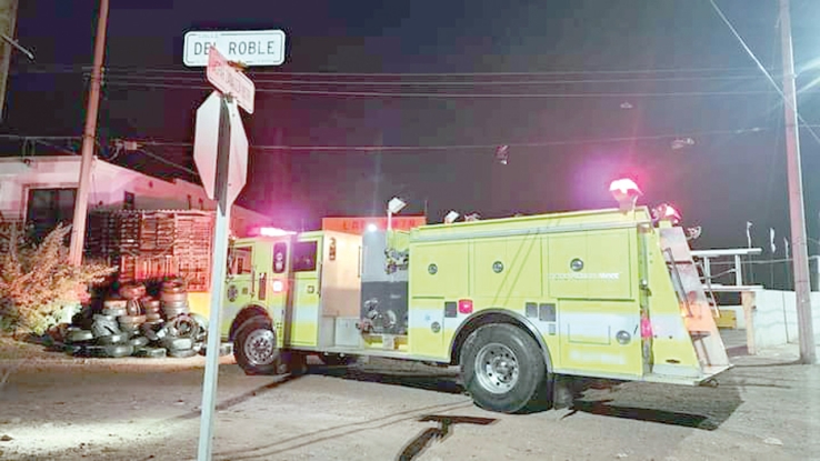 EN SAN CARLOS Se incendia predio