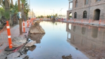 Afectan constructora suministro de agua en el Centro