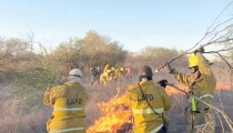 Atienden dos incendios forestales