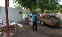 EN COLONIAS DE EMPALME Realizan limpieza de parques y jardines