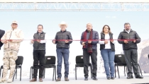 EL PRESIDENTE LÓPEZ OBRADOR Y EL GOBERNADOR ALFONSO DURAZO  Inauguran carretera Agua Prieta-Bavispe