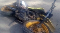 AL CAER DE MOTOCICLETA Se lesiona hombre