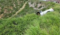 EN SAN CARLOS Cae pick up a barranco del Mirador