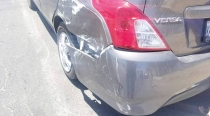 EN LAS VILLAS  Deja dos lesionados choque contra poste y dos autos