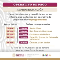 Con nuevo calendario, inicia pago del 65 y más en Guaymas