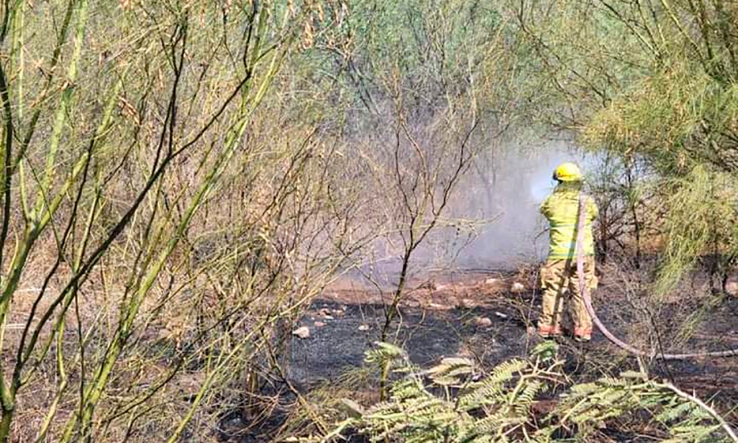 De nueva cuenta se incendia predio en el sector Yucatán
