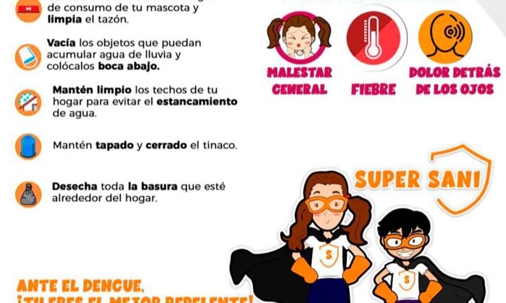 LA SECRETARÍA DE SALUD  Llama a mantener limpios los hogares y evitar enfermedades