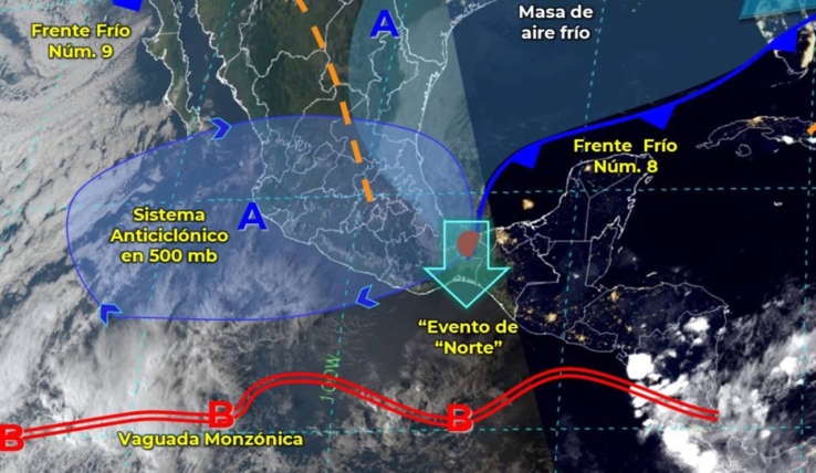 ¡No guardes la chamarra!  Clima México hoy: llega el frente frío 9