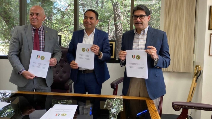 ALCALDES DE NOGALES, SONORA Y ARIZONA  Firman memorando para reubicar vías del tren