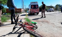 IMPRUDENTE CICLISTA  Ocasiona accidente