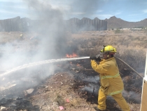 Se incendia predio en Miramar