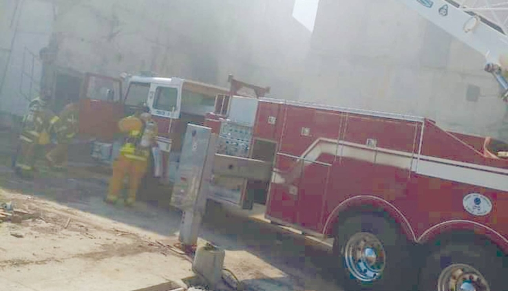 Se incendia lote baldío en la calle 7