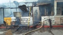 EN LA CANTERA  Se incendia vivienda