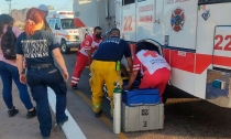 Resulta lesionada en accidente
