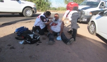 Con probable fractura resulta motociclista