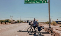 Salió en bicicleta de Uruguay va a Alaska