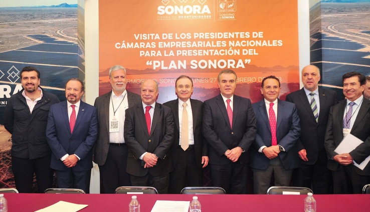 Se reúnen con el gobernador Alfonso Durazo Dirigentes empresarias respaldan Plan Sonora