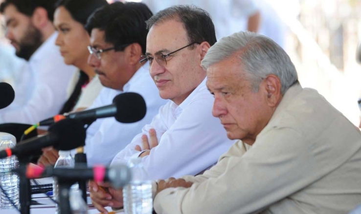 ACOMPAÑA GOBERNADOR DE SONORA A AMLO  Supervisar avances del Plan de Justicia Yaqui