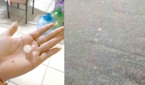 Se registra “granizada” en Vícam y Ortiz
