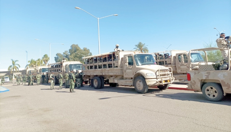 Arriban 200 elementos de la FAM a Guaymas y Empalme