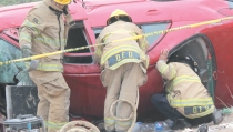 Se lesiona motociclista en aparatoso accidente