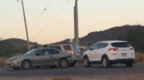 Tres lesionados en choque